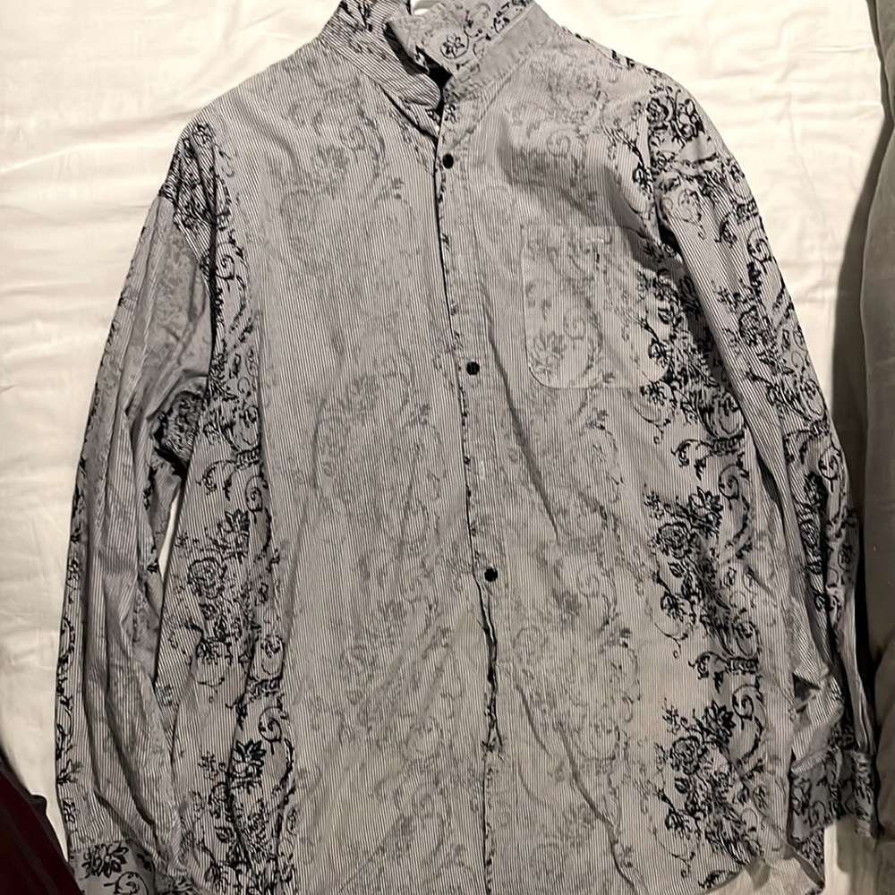 XXL Eccolo shirt with black felt patterning